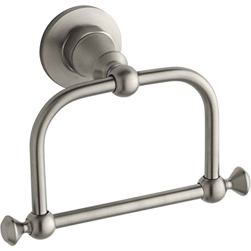 KOHLER K-208-BN Antique Towel Ring, Vibrant Brushed Nickel