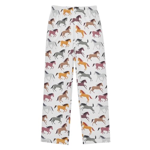 Boys' Pants Horse Animal Long Bottoms Jogger Pants Elastic Waist Trousers with Pockets S-XL