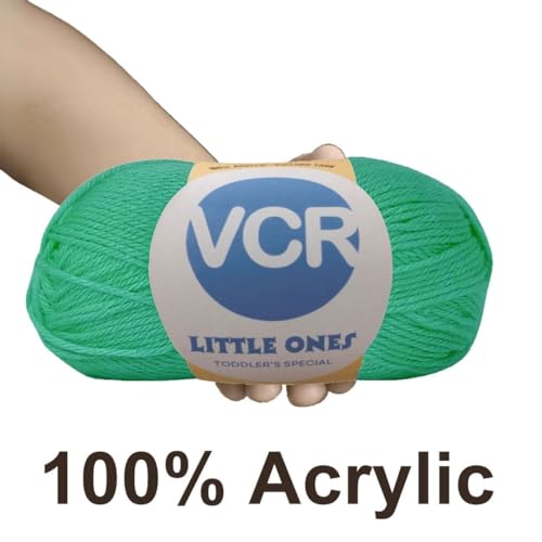 Image of VCR Jungle Green Yarn, 100 Grams Hank, 190 Meters Length, Acrylic Ball for Crochet and Knitting, Soft Crosia Threads, Pack of 1 Yarn, Suitable for DIY Crafts