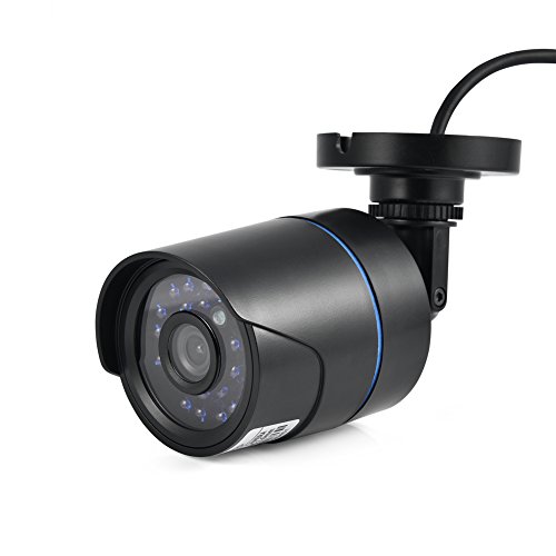 Pusokei Cmara de Visin Nocturna de Seguridad HD 720P para Exteriores, Cmara de Visin Nocturna por Infrarrojos IR Impermeable Profesional Modelo PAL, Mejor Sistema de Vigilancia CCTV para el Hogar