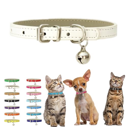 【Durevole e robusto】Collari per gatti con campanello, non facili da sbiadire e sfilacciare, aggiungono un elemento affascinante e consentono ai proprietari di sapere sempre dove si trova il loro animale domestico.
