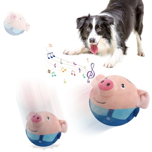 Matame Interaktives Hundespielzeug, Aktives Bewegendes Haustier-Plüschtier, Magic Ball für Hunde, Hundeball Sprechendes und Wiederholendes Lustiges Stofftier (#C)