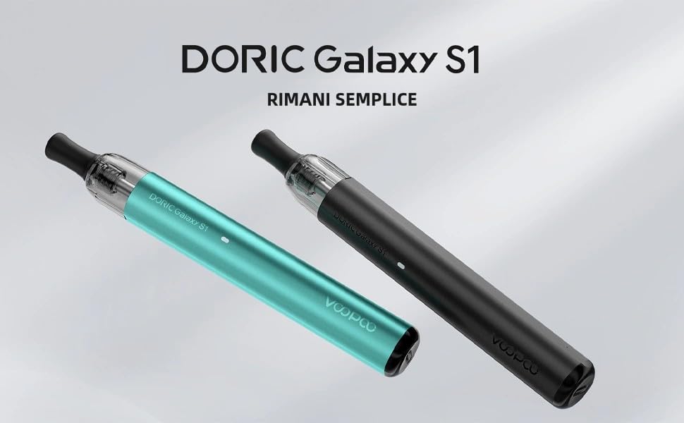 lost mary ricariche prezzo VOOPOO Doric Galaxy S1 Kit 800mAh built-in Battery 2ml Side Filling 0.7ohm  Cartridge Electronic Cigarette Vaporizer : Amazon.it: Elettronica