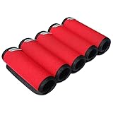 Careteilly Neoprene Luggage Handle Wrap Fluorescent Colors Luggage Identifiers (Red)