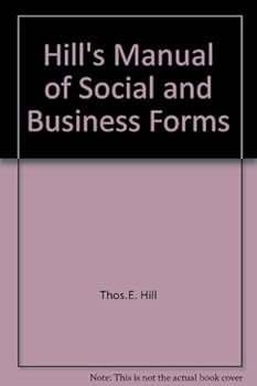 Hardcover Hill's Manual of Business & Social Forms Book