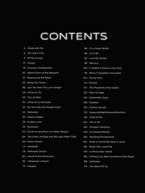 First 50 Songs You Should Play on the Organ | Easy Organ Sheet Music Songbook | 50 Accessible Arrangements with Lyrics | Must Know Songs for Organ Players | Perfect Gift for Beginners image 3