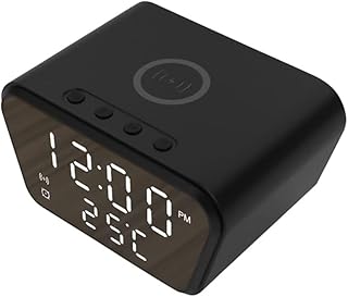 Yanshe Spy Camera Clock, 1080p Full HD WiFi Wireless Mini Hidden Camera Clock, Surveillance Security Nanny Camera With Night Vision, Motion Detection Alarm for Home Security and Office, Black