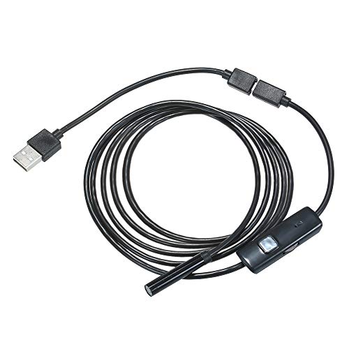 DECDEAL 7 MM 6 LED Lente Endoscópio IP67 À Prova D 'Água Inspeção Endoscópio Tubo de Cobra Fio Câme