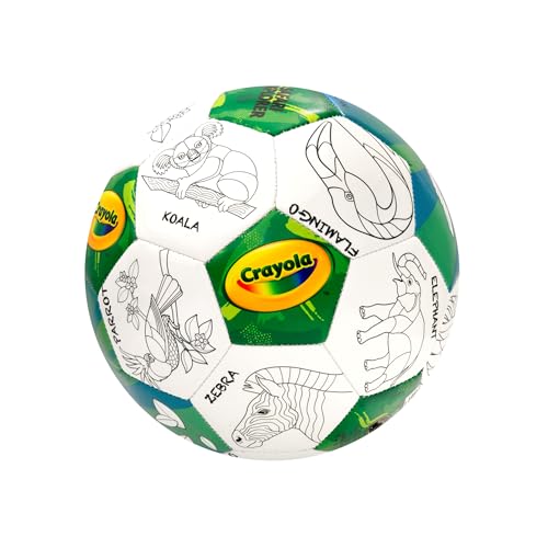 Crayola Official Soccer Ball - Unisex Kids - CRAY302BL Zoo Animal Size 5 - image 3