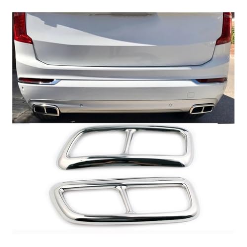 Tubo escape trasero coche de acero inoxidable pulido para silenciador Volvo XC90