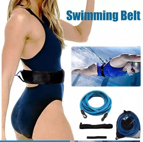 Extensor Com Cinto 3 Metros Treino Natação Resistência Swim