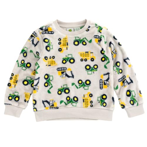 John Deere Trucks Woobie Pullover Sweatshirt and Jogger Pants Outfit Set Newborn to Little Kid Sizes (0-3 Months - 5)3