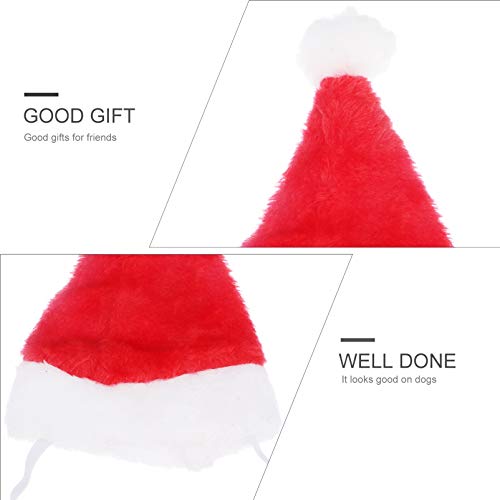 POPETPOP 2Pcs Cachorro de EstimaÃ§Ã£o Fantasia de Natal Boneco de Neve Natal Conjunto de ChapÃ©u de