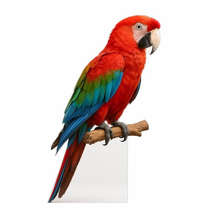 Image of Parrot 5FT Life Size Cardboard Cutout - A Fun Animal Standup for Photo Booths, Birthday Parties, and Events