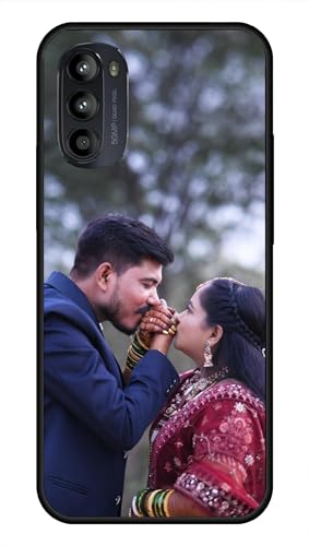 Image of NDCOM for Customised Moto G82 5G Back Cover | Stylish Moto G52 Back Case | Motorola G52 Back Cover | DIY Personalised Photo Design | Customized Gift Custom Text Name Printed Metal Case