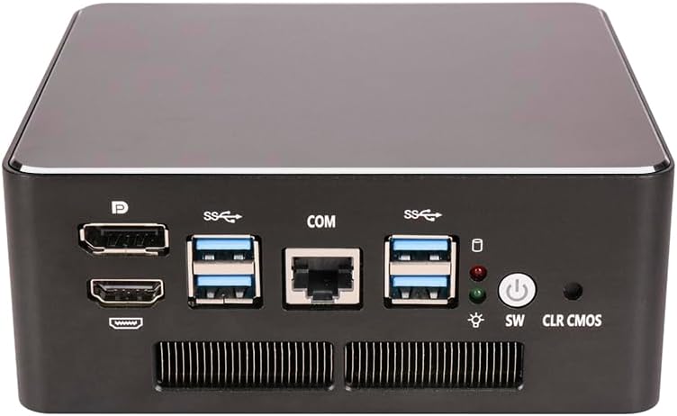 Micro Firewall Appliance, Mini PC, OPNsense, VPN, Router PC, I5 1155G7, I7 1195G7, 6 x 2.5GbE I226-V, DP, HDMI, COM, with Fan, 0 RAM, 0 Storage, Barebone No System (I5 1155G7, 8G RAM 128G SSD)