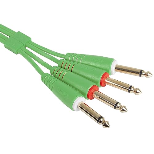 UDG Audio Cable Set 1/4'' Jack - 1/4'' Jack Green Straight 3m - Image 3