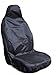 Price comparison product image rhinos autostyling FOR Ford Focus MKIII (2011-2014) - Single Heavy Duty Driver Captain Passenger Van Car Seat Cover Protector Waterproof - BLACK - 1 x Front