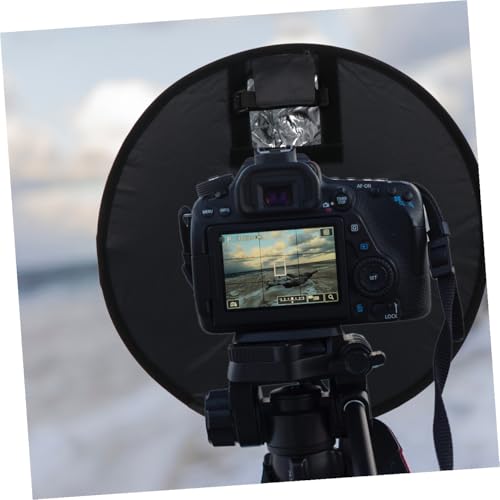 Diffuseur photo pliable 45 cm noir accessoire flash portable avec rangement - 5