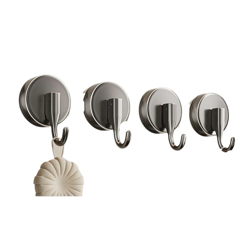 Hgniang No Need to Drill Suction Cup Door Rear Hook Strong Load-Bearing, Kitchen Bathroom Adhesive