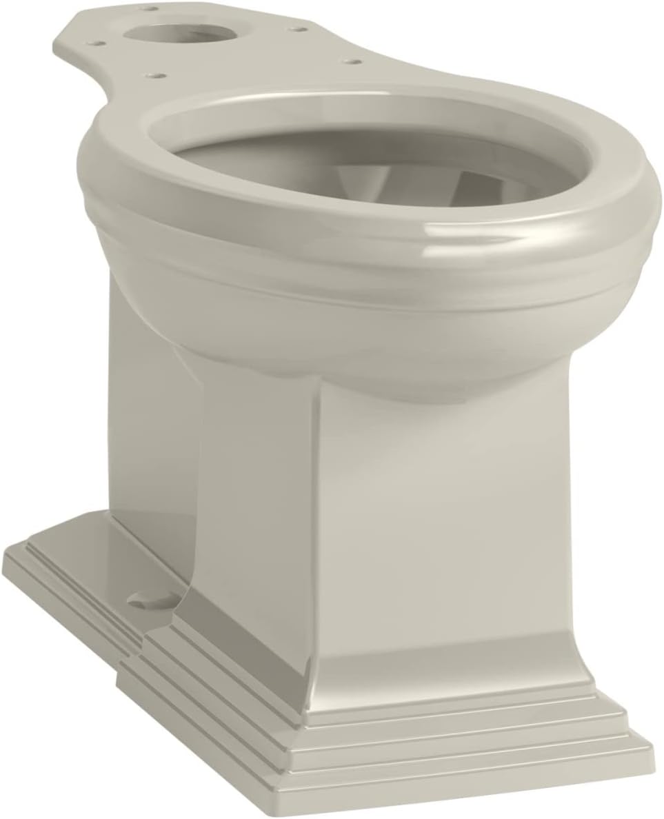 KOHLER K-5626-G9 Memoirs Comfort Height Elongated Toilet Bowl with Concealed Trap Way, Sandbar