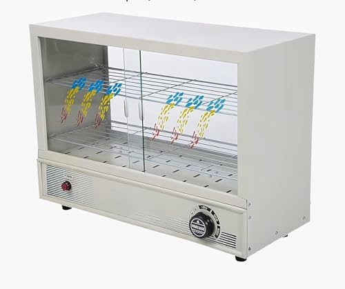 Image of Electric Hot Case Petiz Oven,Food Warmer with Sliding Door 750W Temperature Control up to 150C Black 43x60x25 cm