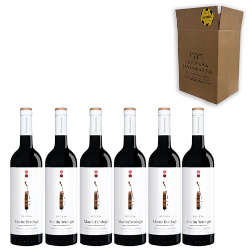 Martín Berdugo Reserva - Ideal para Maridar con Carne y Comida Mediterránea - Pack 6 Botellas 75cl