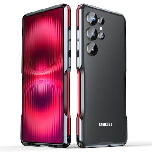 Coque Samsung S21 Plus style urbain noir et rouge pour le quotidien