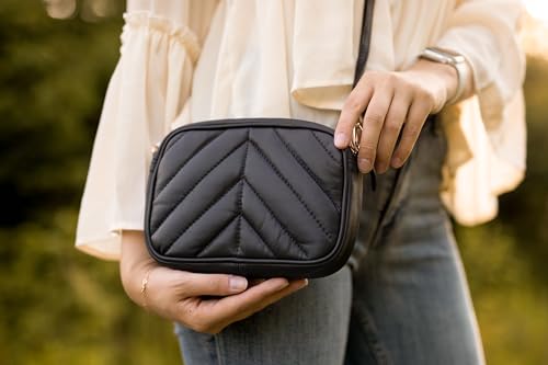 Gusti Leder Umhängetasche Damen Skylar – Kleine Lederhandtasche Damen Schwarz - Perfekt für Alltag, Festival oder als abendliches Accessoire – Bild 3