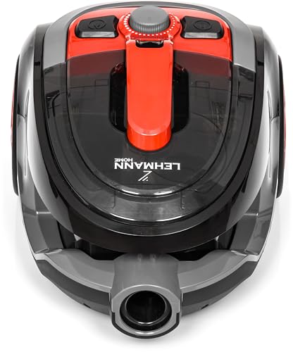 Lehmann Typhoon beutelloser Staubsauger 4000 Watt | beutellos Zyklon Staubsauger mit Set von Aufsätzen | leistungsstarker Staubsauger mit Düsensatz | HEPA Filter, Turbobürste, Staubbehälter 2,5L - 3