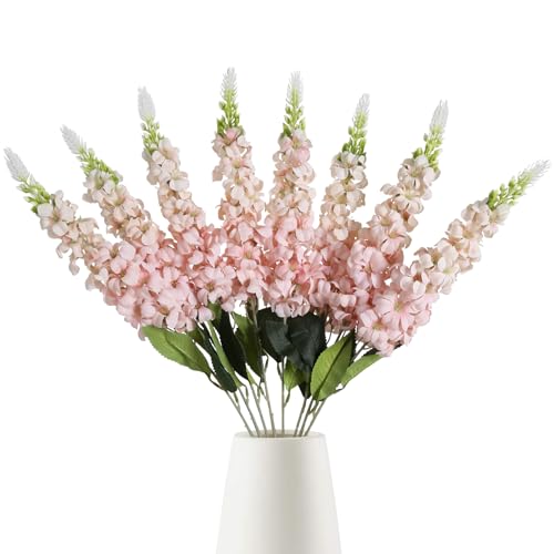 IPOPU 8PCS Snapdragon Artificial Flowers Pink...