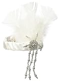 Forum Novelties 59459 Charleston Flapper Headpiece, White
