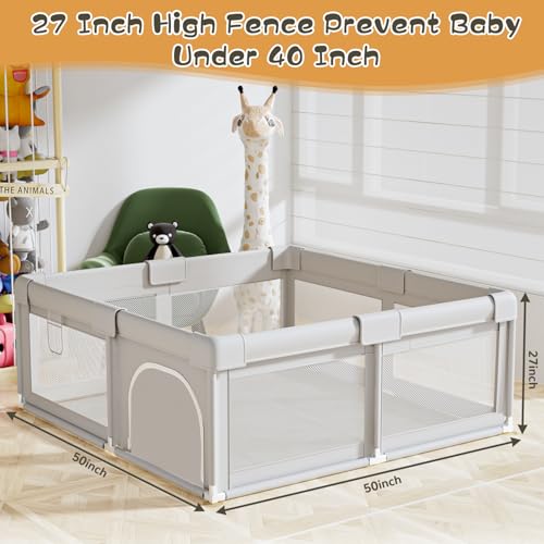 Hiaksedt SAMPLE_SKU_16218 Baby Playpen 50X50 Inch, Play Pens For Babies And Toddlers Baby Fence Baby Play Yards thumb #5