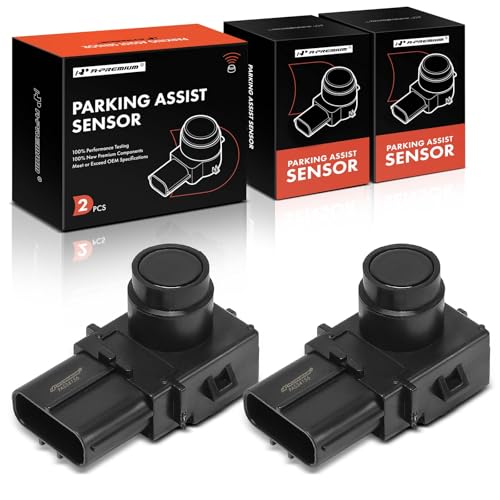 A-Premium 2-PC Reverse Backup Parking Assist Sensor Compatible with Select Lexus Models - LS460 2007-2014, LS600h 2008-2014, Replace# 8934150060
