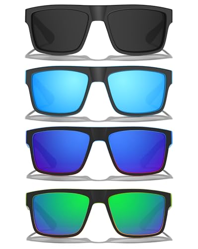 Polarized Sunglasses for Men Sporty Style Driving Travel Sun Glasses Lightweight Square Frame UV Protection Goggles3