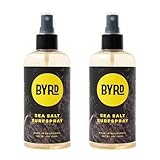 Byrd Sea Salt Surfspray, Salty Coconut Scent, Texturizing and Volumizing Sea Salt Spray for Men for Hydrated, Shiny Surfer Hair, Safe for All Hair Types, 8 Fl Oz, Pack of 2