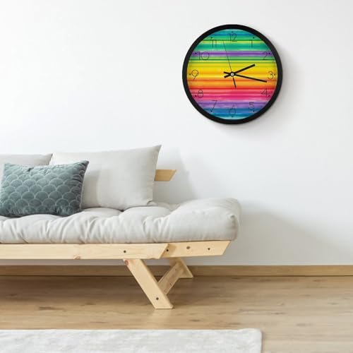 Horloge murale numérique à piles grand format design moderne