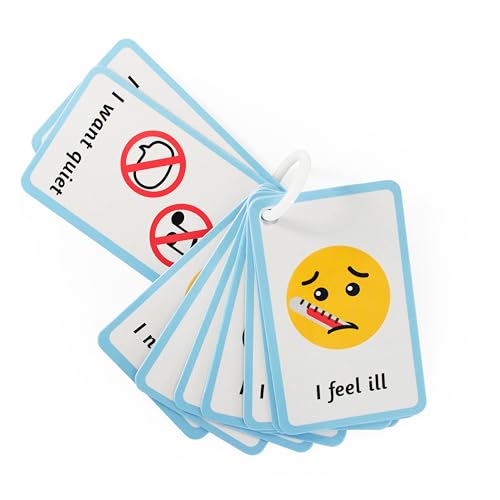 12 SEN Needs Communication Prompt Cards Childrens Pupils Wellbeing Special Educational Needs School Teachers Resource 86x54mm Primary Teaching Services