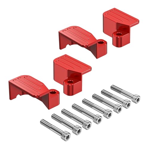 Image of Bevinsee ABS Guards Compatible with Toyota 4Runner 2015-2024 Replacement for 89413-0C011 Red