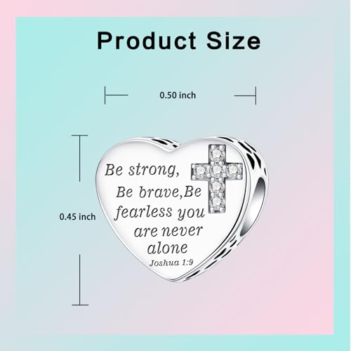 Image of LUXILLA Love You Best Friend Grandma Wife Heart Charm 925 Sterling Silver Charms Fit for Bracelets Necklace Jewelry Gift for Women