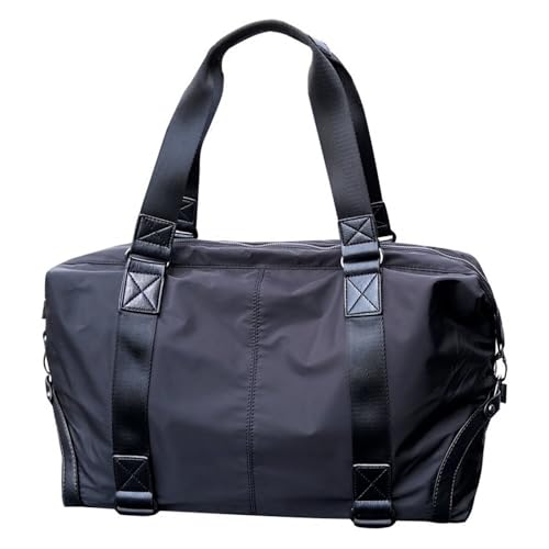 Travel Duffels Men's Handbag Large Capacity Travel Bag Leisure Sports Fitness Bag Business Travel Bag(Black)
