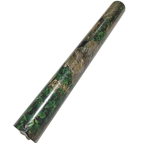 MyFun Faux Stone Grass Wallpaper Peel and Stick PVC Removable Self-Adhesive Kitchen Wall Decor, 32.8 Ft X 17.9 inch