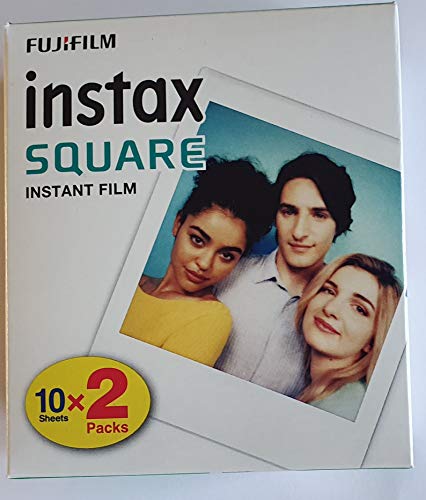 Fujifilm instax Square, película instantánea borde blanco, 2 x 10 fotos