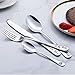 Messe mit günstig Kaufen-Individuell graviertes Besteck, individuelles Geschirrset mit Geschenkbox, personalisierter Schriftzug, Namensgabel/Messer/Löffel, Edelstahlbesteck (Silber)