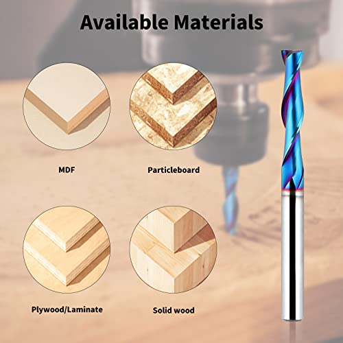 Eanosic E202 Upcut Spiral Router Bit 1/4 Inch Shank thumb #3