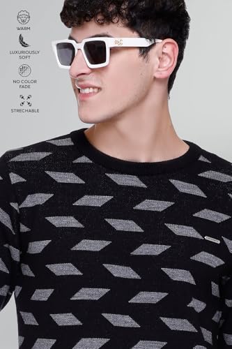 Image of GODFREY Full Sleeve Woolen Sweater for Man Winter Wear - Round Neck Pullover Regular Fit