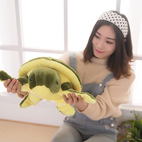 20.5 "Ortoise Pillow Lifelike Plush Toys Tortoise Pillow, Sea Turtle Stuffed Animal Plush Pillow,Tortoise Plush Toys Doll Gifts Children Boys Girls(Light Green) #TOP3