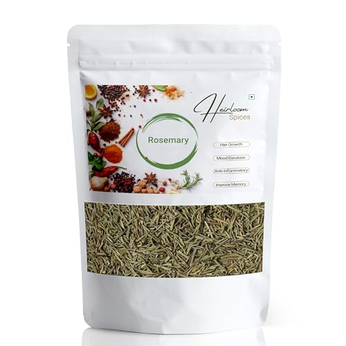 Heirloom Spices- 100 grams Whole Natural Dried Rosemary for Haircare and Seasoning | Pesticide Free, No Added Colours | Best Natural Haircare | HEALTHY LIFE CHOICE