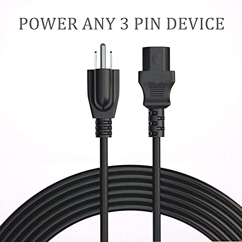 Power Cord Cable Compatible For Instant Pot, Electric Pressure Cooker, Power Quick Pot, Rice Cooker, Soy Milk Maker, Microwaves, Coffee Pot And More Kitchen Appliances, 3 Prong Replacement Cable 6Ft #TOP4