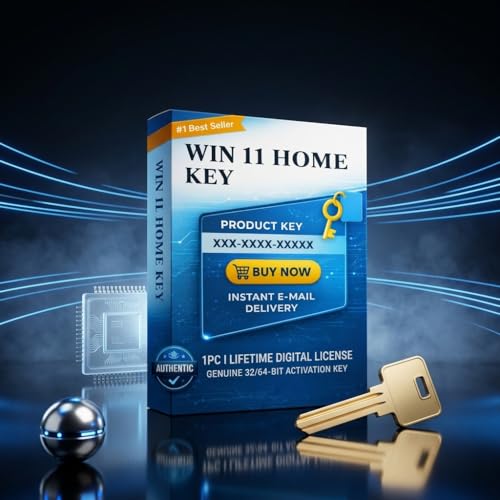 Image of WIN 11 HOME Lifetime Digital License, 1 PC Activation Key, 32 /64-Bit Compatible, Instant Email Delivery, Unlimited Reinstallations [OS Key Card]